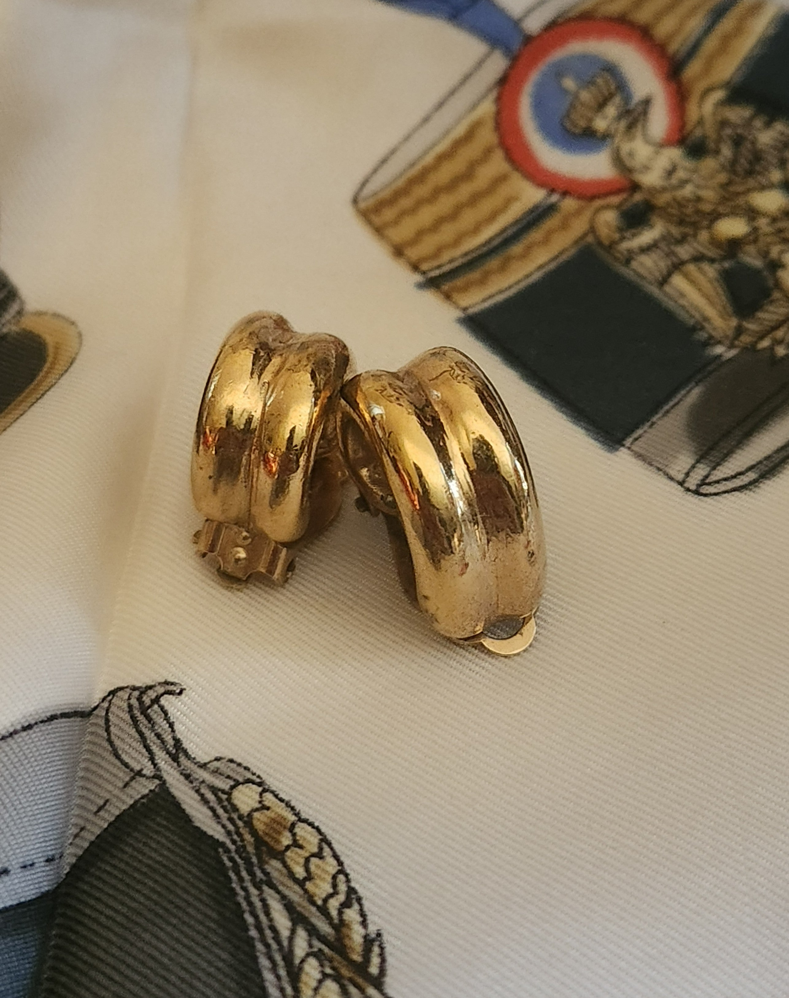 Boucles D'oreilles Vintage Clips Guy Laroche - Jamais Portées, Occasion